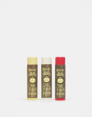 Baume à lèvres Sun Bum SPF 30 3 x 4,25 g Lot-Pas de couleur