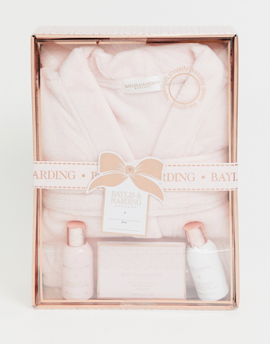 Baylis & Harding - Jojoba Silk & Almond Oil Gown Set - Cadeauset met badjas-Zonder kleur