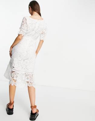 bb dakota lace midi dress