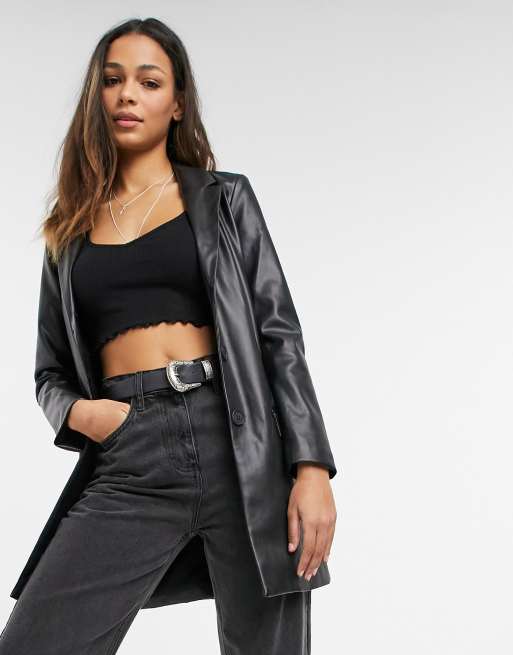 Bb dakota shop faux leather jacket