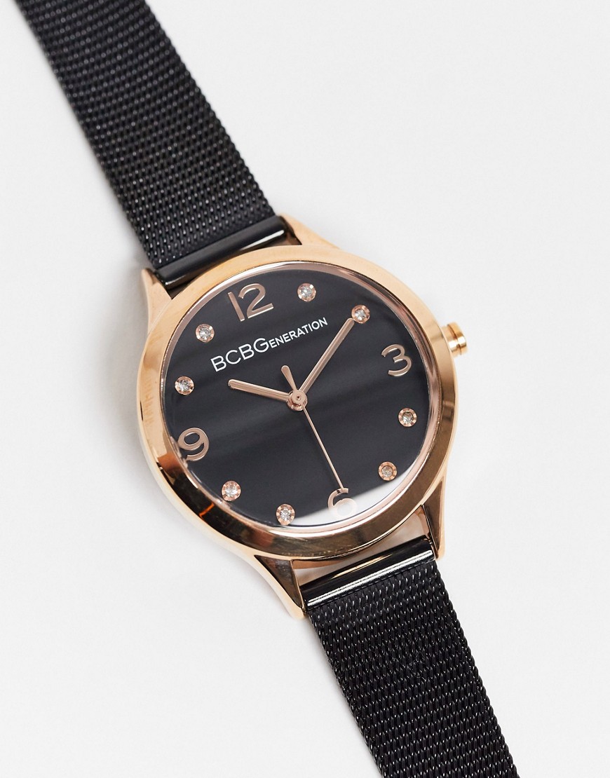 BCBG - Generation - Mesh horloge-Zwart