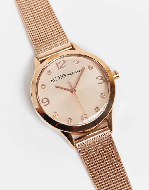 BCBG Generation mesh watch