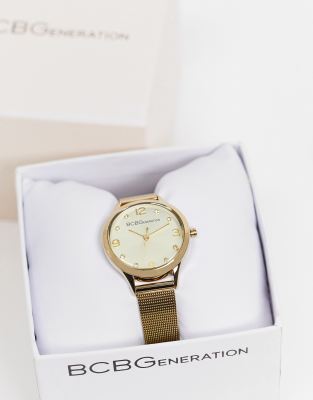 BCBG - Max Azria - Armbåndsur med guldrem og urskive