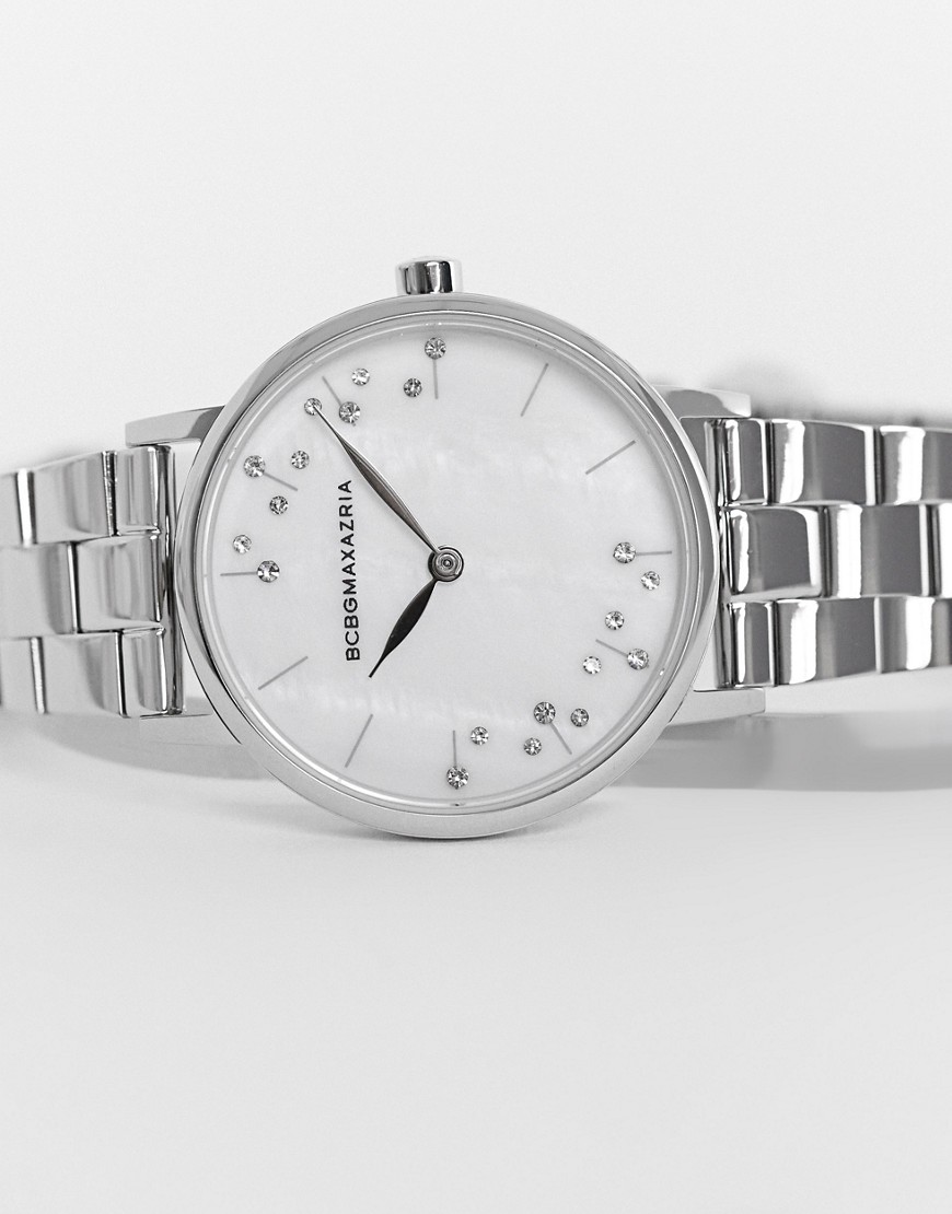 BCBG Max Azria bracelet watch in silver