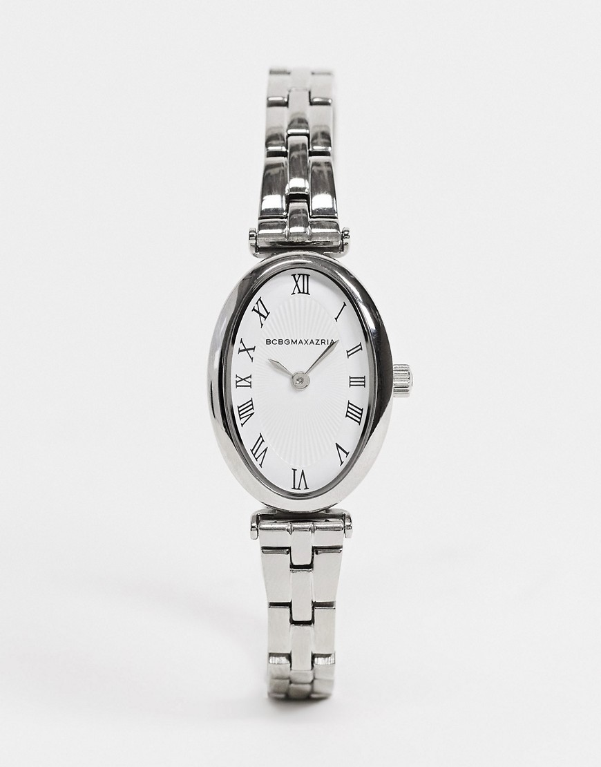 BCBG Max Azria - Horloge met smalle schakelband-Zilver