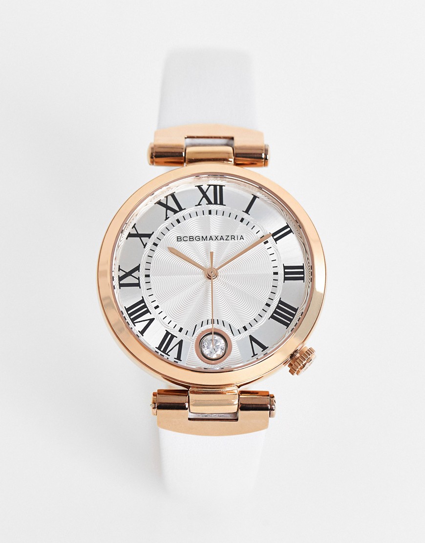 BCBG Max Azria - Horloge met wit bandje