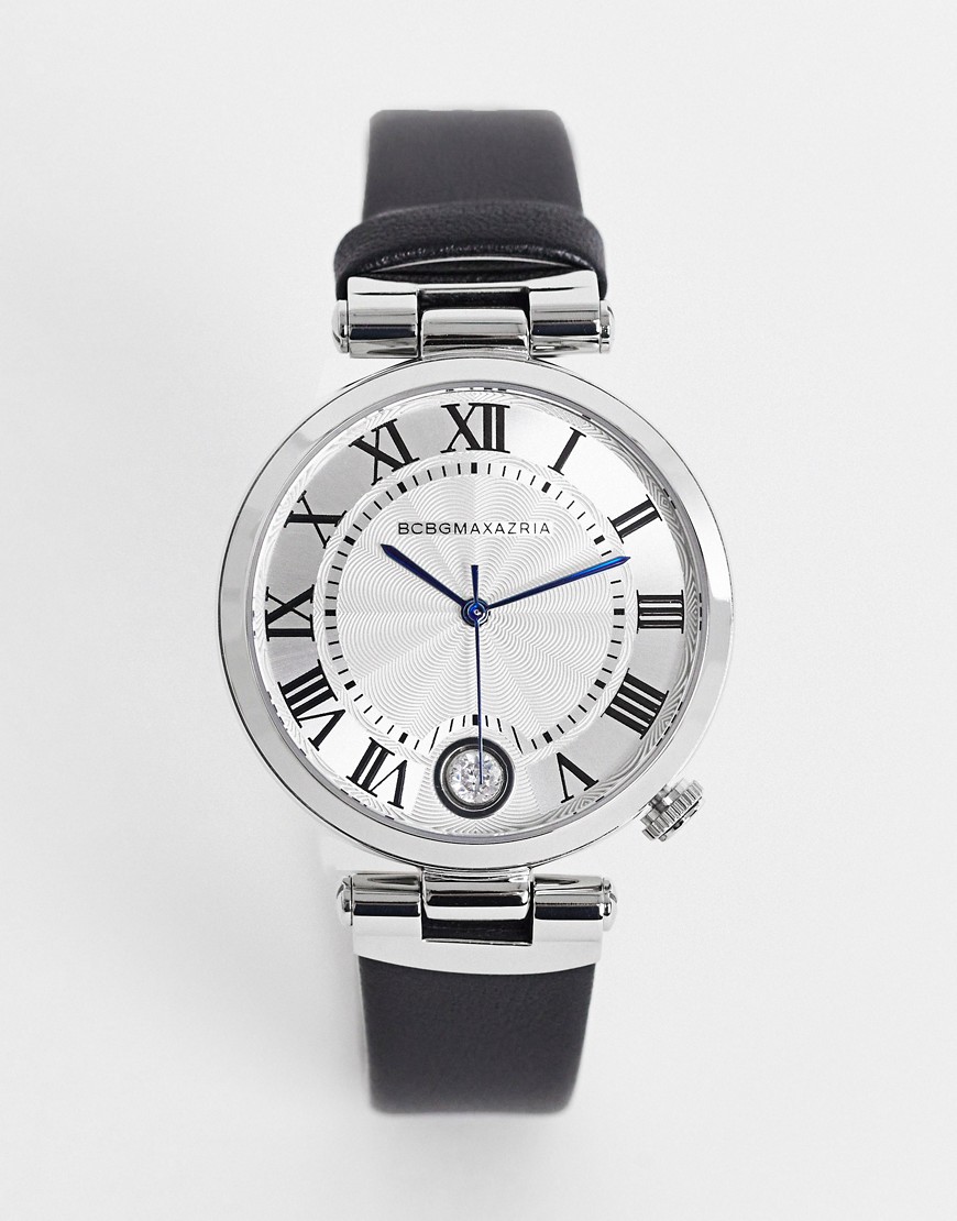 BCBG Max Azria - Horloge met zwart bandje-Beige