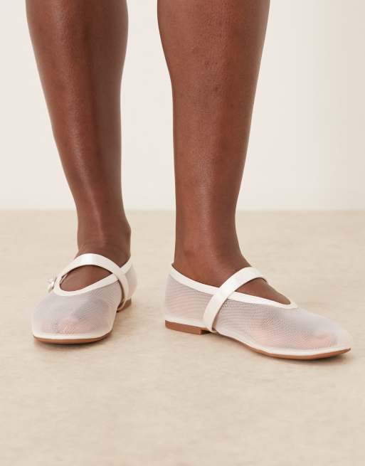 Be Mine - Aahana - Ballerine da sposa in rete color avorio