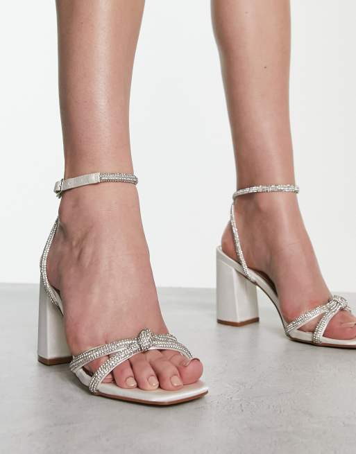 Ivory 2025 satin sandals