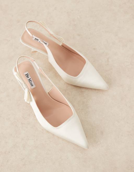 Décolleté Raso di Seta Avorio - Tacco 10 cm + Plateau - Calzature Sposa