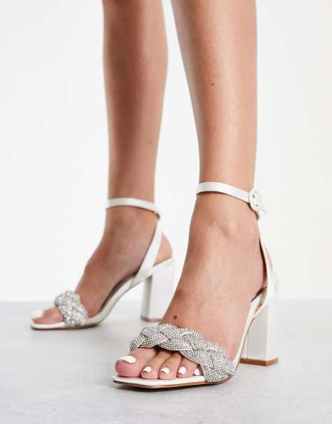 Asos white 2024 wedding shoes