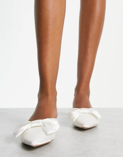 Backless store ballet flats