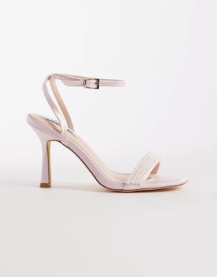 Be Mine Bridal Camden Heeled Sandals With Faux Pearls In Multi