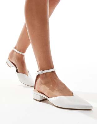 Bridal Catherine flat shoes in ivory-White