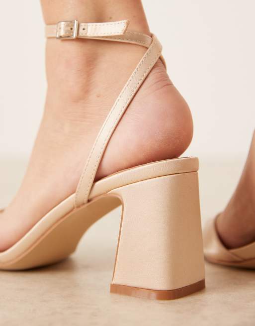 Be Mine – Bridal Cora – Sandalen aus Satin in Rosé mit Absatz, 2 von 4