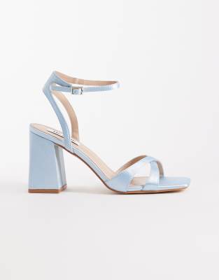 Be Mine Bridal Eshma Block Heeled Sandals In Animal Print