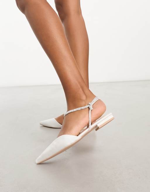 Be Mine Bridal Keena Verzierte flache Schuhe in ElfenbeinweiB