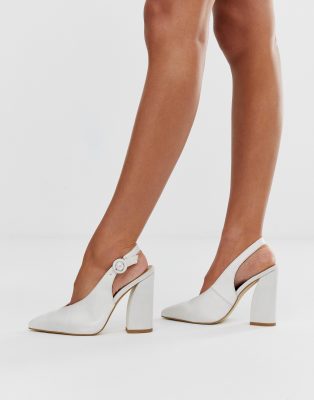 ivory slingback shoes