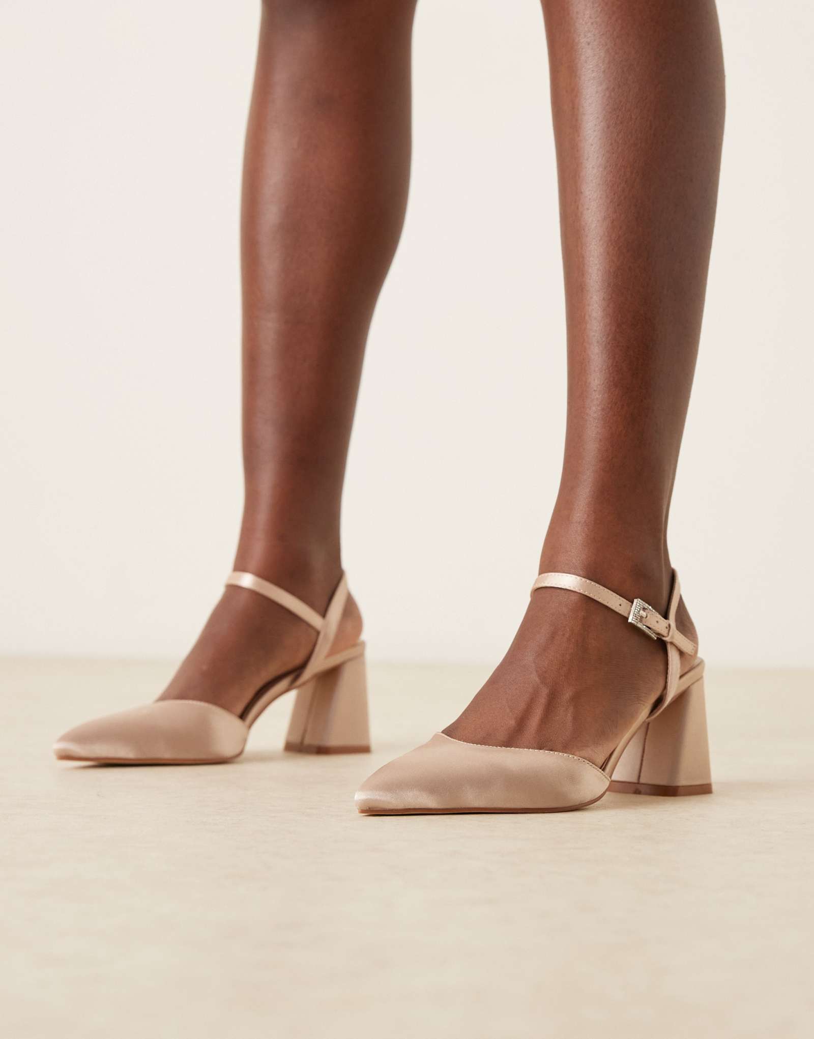 Будь моей, свадебные туфли Ravina с острым носком на массивном каблуке цвета румян