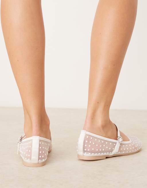 Be Mine Bridal Talia slippers in ivory, 2 of 4