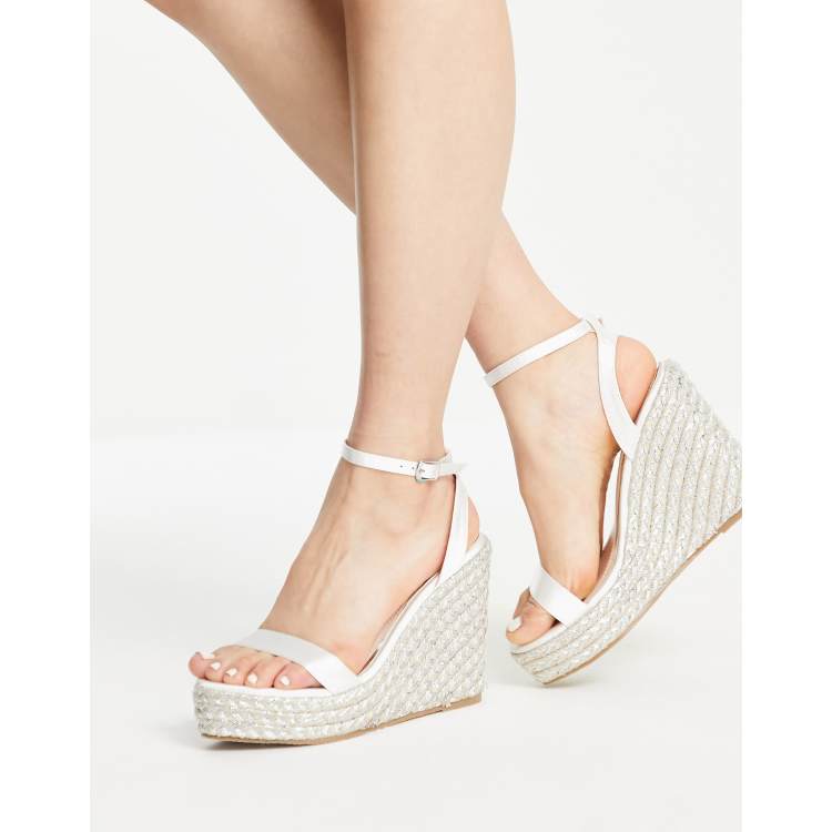 Ivory best sale wedge shoes