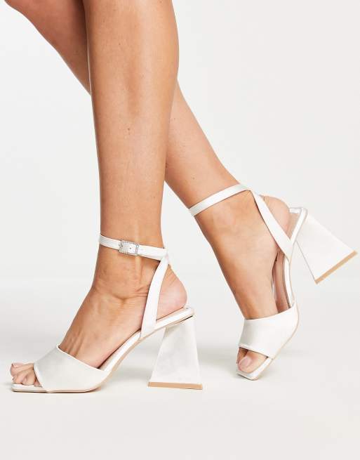 Ivory sandals best sale mid heel