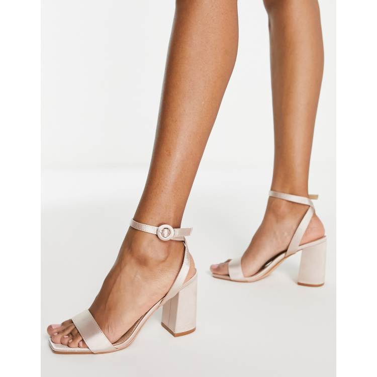 Blush strap heels sale