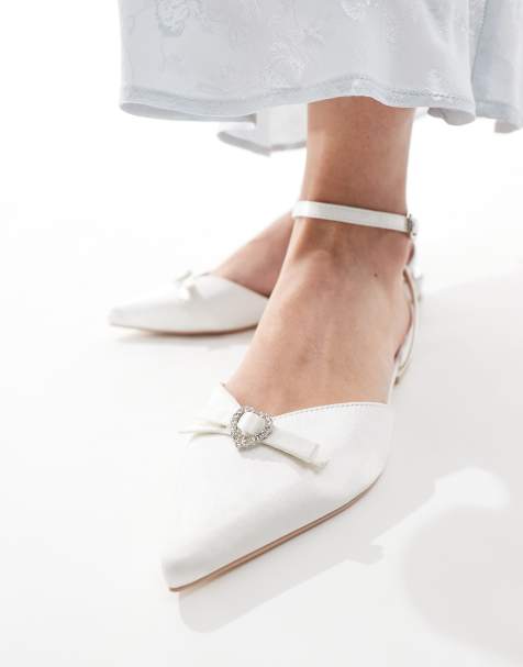 Be Mine - Indi - Chaussures de mariée plates avec nœud - Ivoire - view 1