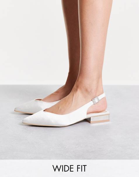 Scarpe Da Sposa Scarpe Con Tacco Da Sposa Color Crema Effetto Nudo E Bianche Asos