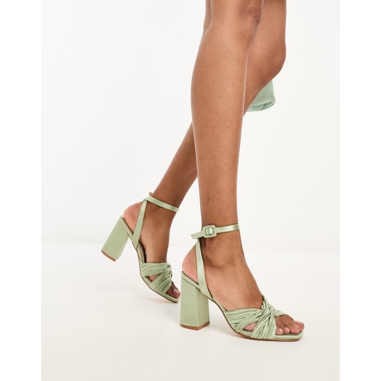 Sage green discount sandals for wedding