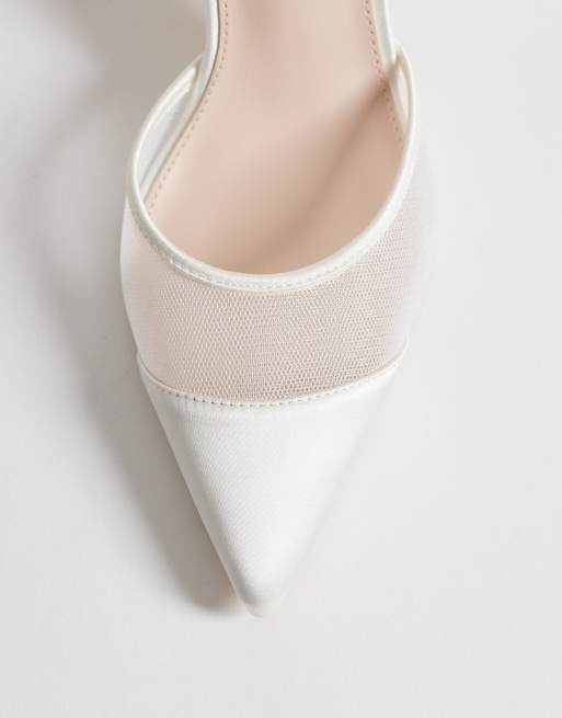 Be Mine - Taylor - Schoenen van mesh met hak in ivoorwit, 2 van 4