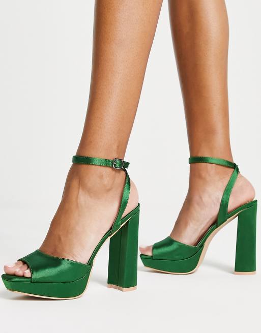 Emerald green sale platform shoes