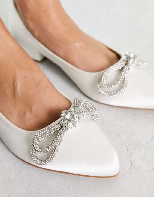 Ivory ballet best sale wedding shoes