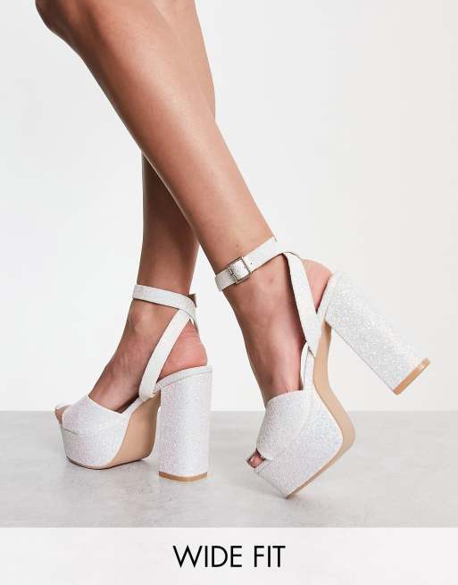 Asos wide cheap fit bridal shoes