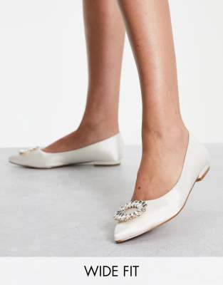 Embellished Ballerina Shoes Wide Fit