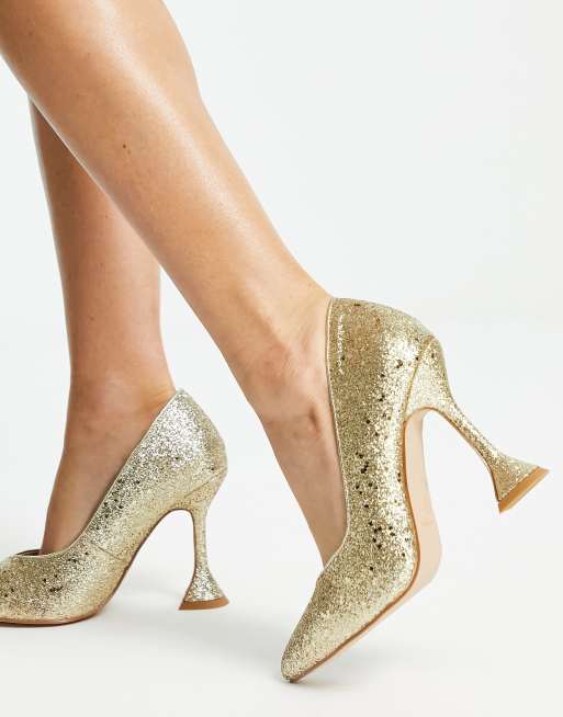 Gold on sale bling shoes