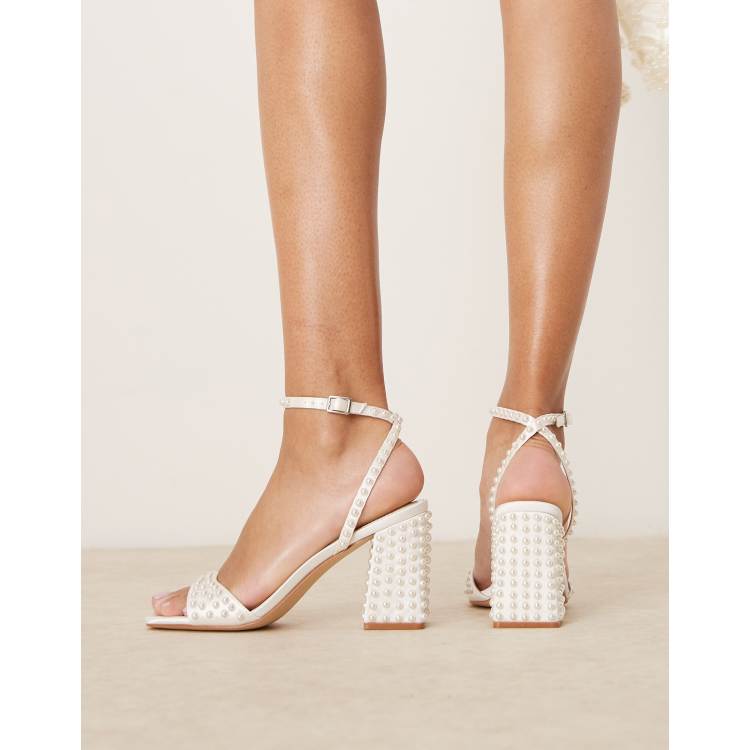 Chaussure Meduse Sandales à Perles Pour Fille Talon 3cm Pour