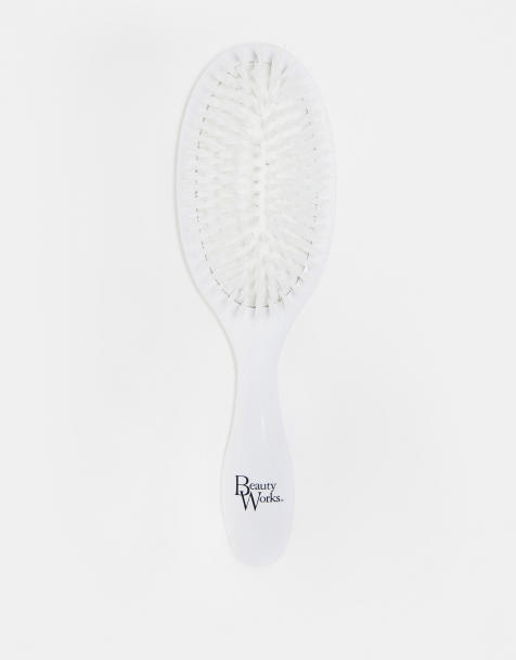 Beauty Works – Vit hårborste med veganvänliga borst - view 1