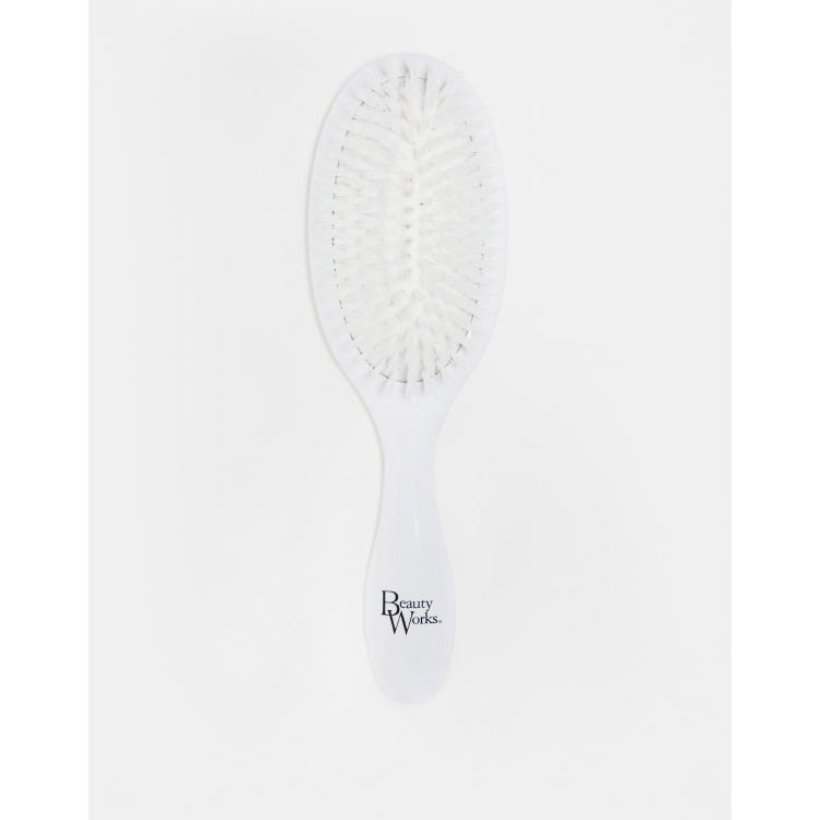 White bristle hair clearance brush