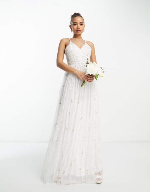 Asos white bridesmaid on sale dresses