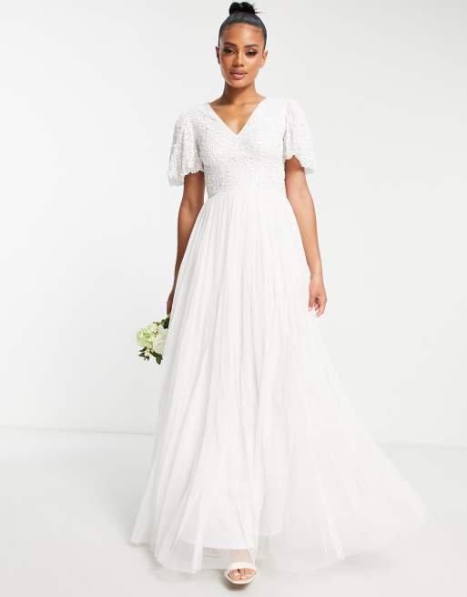 White maxi clearance dress tulle skirt