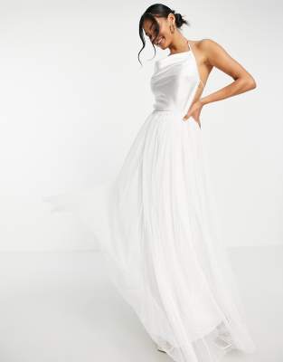 Beauut Beauut Bridal tulle maxi skirt in white