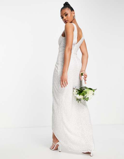 Asos white outlet bridesmaid dresses