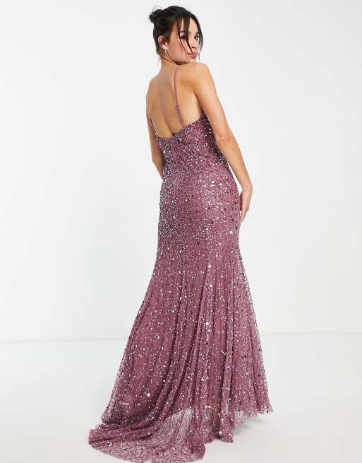 Mauve sequin shop bridesmaid dresses