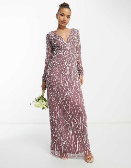 Mauve discount rose dress