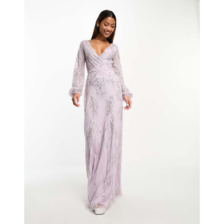 Sparkle Silver Bridesmaid Dresses Silver Teen Coast Sequin Angel Sleeve  Bridesmaid Dress Boohoo USA