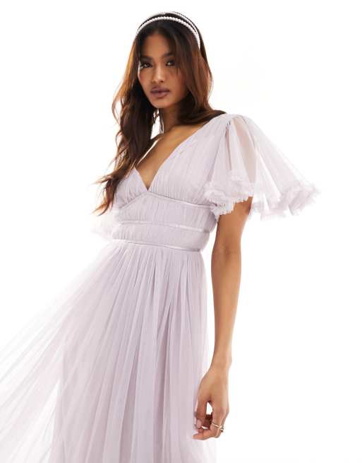 Asos lilac bridesmaid dress online