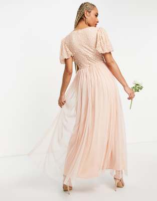 asos tulle bridesmaid dress