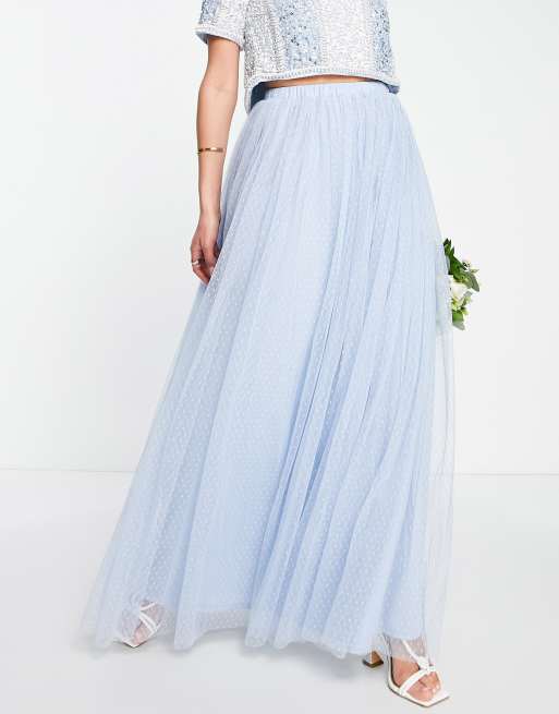 Light tulle 2025 maxi skirt