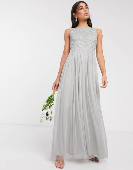 Light gray hotsell maxi dress